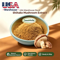 Extrait de champignon Shiitake biologique à 30 % de polysaccharides, en stock dans l'entrepôt Healthife USA