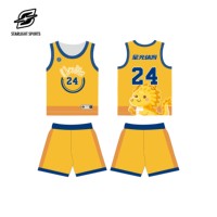 Camiseta de Baloncesto Personalizada con Bloques de Color Amarillo Dragón |   Uniforme de Equipo Juvenil con Logotipo y Número para la Cultura del Baloncesto Callejero