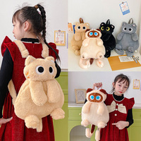 Mochilas Nuevas y Populares para Salir, Lindas Mochilas de Felpa con Dibujos Animados de Gatos para Estudiantes