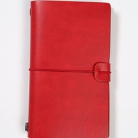 Carnet de notes rétro A5 en papier écologique avec couverture en cuir PU, design imprimé, couleur personnalisée, logo personnalisé, reliure à feuilles pliées