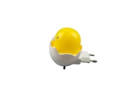 Lampe de nuit LED moderne W032 en forme de poussin Kawaii, rechargeable, en ABS, veilleuse minimaliste en forme d'œuf pour chambre à coucher, avec interrupteur à brancher, 6000K