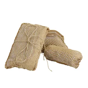 Boîte d'emballage de remplissage de coussin d'air anti-choc en nid d'abeille, boîte d'emballage en papier kraft, distributeur