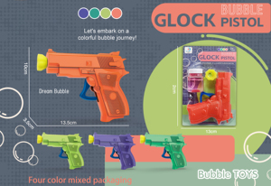 Nhựa Nhỏ Cầm Tay Ma Sát Súng Bong Bóng Cho Trẻ Em 30Ml Nước Bong Bóng Bao Gồm Vui Vẻ Trẻ Em 'Đồ Chơi Bong Bóng - Product Image 2