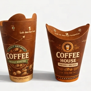 <span class=keywords><strong>Gobelet</strong></span> à café <span class=keywords><strong>pliable</strong></span> avec logo <span class=keywords><strong>personnalisé</strong></span>, <span class=keywords><strong>gobelet</strong></span> en papier imprimé durable pour les cafés et les magasins de boissons - Product Image 3