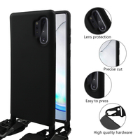 Nouvelle coque de téléphone en silicone avec cordon, design imprimé UV couleur bonbon, étanche et antichoc pour