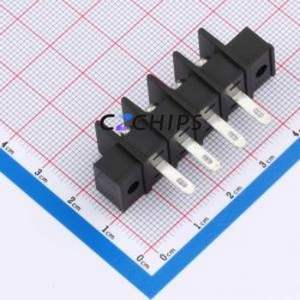 MX25HM-7.62-04P-BK01-Cu-S-A Barrier Terminal Block Through hole Component (THT),P=7.62mm Connector Two Sides 7.62mm 1x4P 4P - Product Image 2