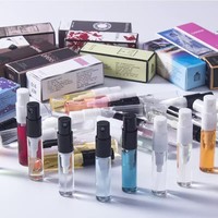Mini vaporisateur de parfum de poche 3 ml, échantillon longue durée aux fragrances florales et fruitées, en flacons en verre avec buse, idéal pour les voyages, vente en gros