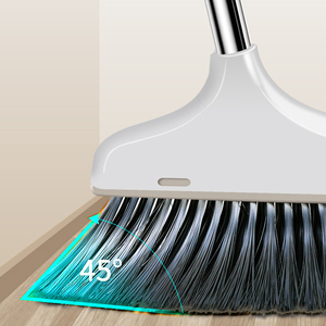 Juego de <span class=keywords><strong>Escoba</strong></span> y Recogedor 2 en 1, Cerdas Suaves, Ligeras y Duraderas, para Raspar Agua <span class=keywords><strong>sin</strong></span> Enredar el Cabello, para Barrer el Suelo - Product Image 3