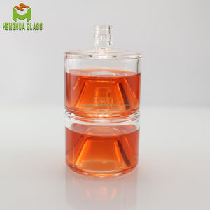 Oem odm mini bouteille en verre en forme de cylindre de 100 ml pour liqueur, vodka, flacon d'<span class=keywords><strong>alcool</strong></span>, tequila <span class=keywords><strong>gin</strong></span> avec bouchon en plastique - Product Image 2