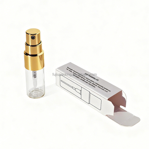 Flacon de parfum miniature transparent 2ml 3ml 5ml 10ml avec bouchon à vis, petit vaporisateur à fine brume <span class=keywords><strong>vide</strong></span> pour les voyages, avec coffret cartonné de luxe - Product Image 3