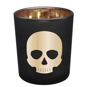 Decorative Black Glass Home Garden <strong>Gold</strong> Dinner Pillar Candle Holder and Tea Light <strong>Lantern</strong> - Product Image 1