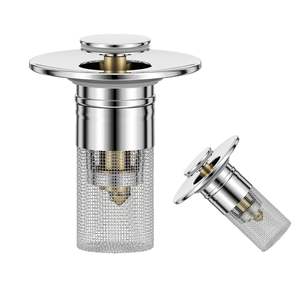 Filtro de Desagüe de Acero Inoxidable con Botón de Presión, 2.35 Pulgadas de Diámetro, Filtro para Lavabos y Fregaderos a Prueba de Cabello - Product Image 2