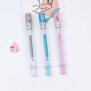 Wholesale Plastic Color Syringe Model 0.38MM Black Ink <b>Neutral</b> Pen for Student Stationery Doctor Nurse - Product Image 1