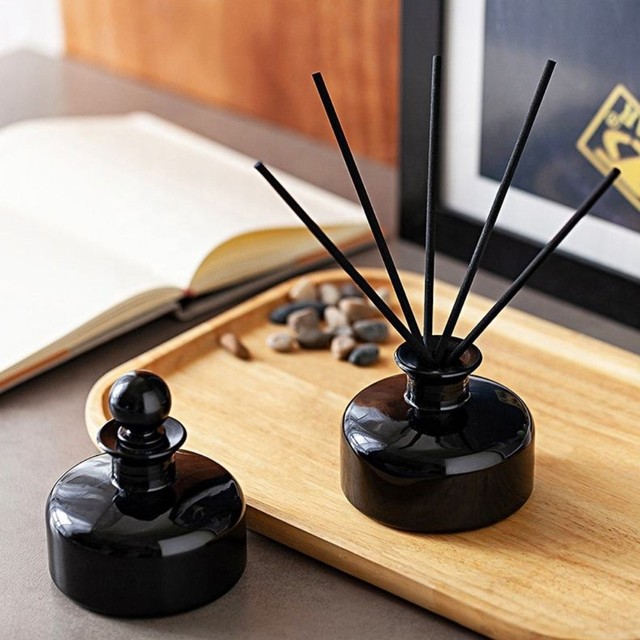 Nature Essential Oil Home Air Freshener, Perfume Fragrance Reed Diffuser, Luxury Glass Ceramic Vase With Custom Packaging&logo
