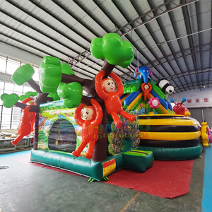Castillo Inflable Gigante con Tobogán, Comercial, para Niños, Casa de Brinco, Material de PVC, Capacidad de 300 kg, Portátil - Product Image 6