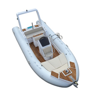 Bateau pneumatique de luxe RIB-600B, directement de l'usine, en Hypalon PVC, coque en fibre de verre, pour la pêche, la patrouille fluviale