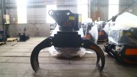 Pinza para Madera JINYI con Motor de Peso Reducido para Excavadoras de 10-15 Toneladas, Uso en Construcción y Agricultura, Manipulación de Madera y Preparación de Sitios