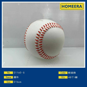 All'ingrosso PVC Baseball pezzo decorativo 16cm diametro accessorio per gli ordini all'ingrosso - Product Image 1