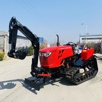 Usine de gros 70HP 2WD Gear Drive télécommande Mini tracteur à chenilles motoculteur avec boîte de vitesses pour usage agricole