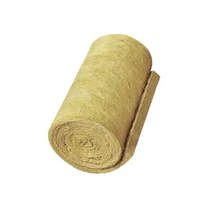 Funas Rock Wool Insulation Roll Sound Absorbing Basalt Rock Wool Fiber Thermal Insul Rock Wool Blanket Roll