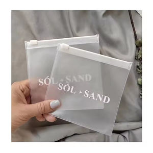 ロゴ入り カスタム つや消し PVC ジップロックバッグ - Product Image 1