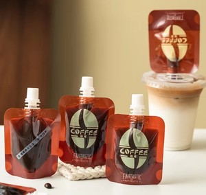 Monouso sacchetto per beccuccio liquido sigillato smerigliato trasparente per caffè e succo concentrato di imballaggio a goccia di ghiaccio liquido freddo infuso - Product Image 2