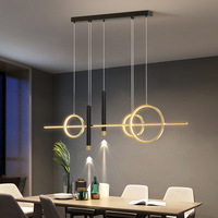 Plafonnier LED suspendu au design moderne, luminaire décoratif d'intérieur, idéal pour une salle à manger ou une cuisine, nouveau modèle de