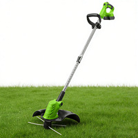 Tondeuse à gazon sans fil VERTAK 20V Li-ion avec poignée télescopique, machine à couper l'herbe