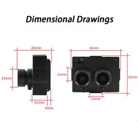 Module de caméra de synchronisation de cadre binoculaire USB pour VR 3D Reconstruction Machine Vision double lentille Distance centrale 20mm