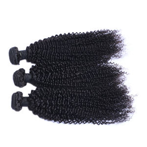 Letsfly Lot de mèches de cheveux humains 100% naturels, couleur noire, 20 pouces, Ondes d'eau/Bouclés crépus, Cheveux Remy bouclés humides pour tressage, Livraison gratuite - Product Image 4