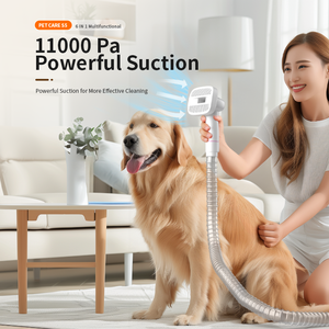 Tondeuse de toilettage pour animaux, outil d'élimination des poils, aspirateur à poils, brosse électrique pour chiens et chats, kit de toilettage pour chiens et chats - Product Image 3