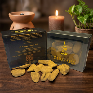 Oudvara Sanai Al-Namir, Agarwood de Grado Superior, 50g, Aroma Amaderado Sutil y Refinado, Aroma Duradero para Aromaterapia Diaria - Product Image 1