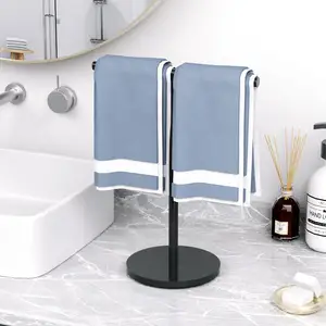 Toallero acrílico personalizado en forma de T para ducha, estantería para cocina y baño
