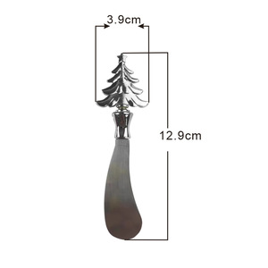 Stainless Steel Butter Knife Christmas Tree Shape Butter <b>Scraper</b> Holiday Tableware Decorative <b>Kitchen</b> Tool <b>For</b> Christmas - Product Image 3