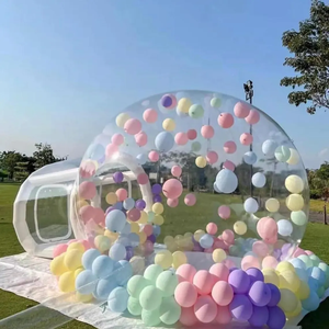 Transparent PVC Inflatable Bubble Tent Clear Event <b>Balloon</b> Dome Party Display for Wedding Halloween Outdoor Promotion - Product Image 6