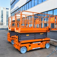 Plateforme élévatrice à ciseaux électrique autopropulsée 6m 8m pour la maintenance des entrepôts logistiques et les travaux en hauteur