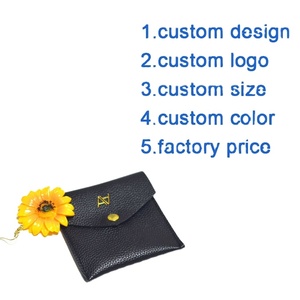 กระเป๋าใส่เครื่องประดับหนัง PU สีดำสุดหรู ปั๊มโลโก้ทองคำตามสั่ง - Product Image 3