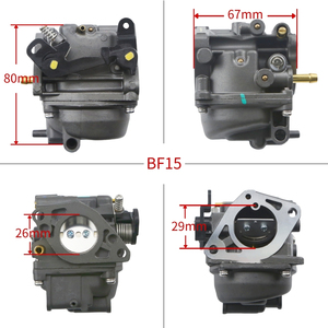 Hon Da BF15A1 A2AK AM AW AX AY Modelos 15HP Motor fueraborda 16100-ZV4-D22 Carburador Reemplazo de combustible de gasolina para motor de barco - Product Image 3