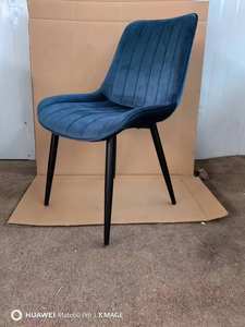 Hiện đại trong nhà khách sạn ý PU da vải nhung đen kim loại chân nhà cổ điển Nhà hàng nhà bếp ghế ăn - Product Image 3