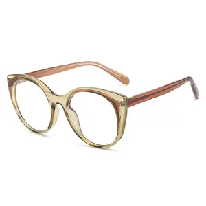 Montura de gafas TR90 de alta calidad, gafas ópticas, marco de gafas con logotipo personalizado y luz azul