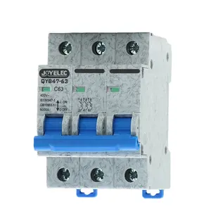 JOYELEC-Disjoncteur électrique miniature QYB47-63 C63 MCB 3P AC Interlock pour système solaire PV