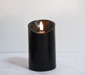 Vela Electrónica LED Serie Negra Mágica, Luz Decorativa <span class=keywords><strong>para</strong></span> Navidad, Halloween, Escritura, Bar, <span class=keywords><strong>Tres</strong></span> Tamaños: Grande, Mediano y Pequeño - Product Image 1
