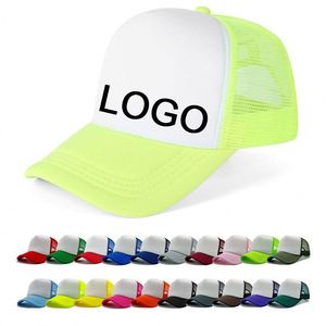 Custom Logo Print 3D Embroidery Breathable Waterproof Sport 5 Panel Outdoor Fashion Beach 100% Polyester Trucker Cap - Product Image 1
