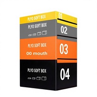 Caja de Salto de PVC 4 en 1, Entrenador de Músculos de Pierna con Fuerza Explosiva, Combo de Ejercicios de Fitness para Interiores, para Plyométricos, CrossFit, Gimnasio en Casa