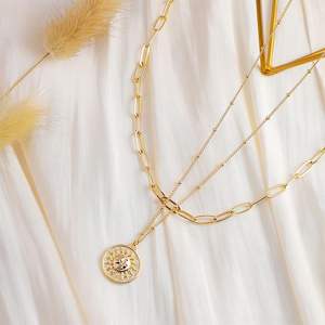 Gioielli progettati su misura 18K oro giallo gioielli oro ciondolo da <span class=keywords><strong>donna</strong></span> pura croce gioiello collana d'oro - Product Image 5