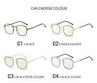 Montures optiques carrées en métal personnalisées avec logo, lunettes anti-lumière bleue et photochromiques pour hommes et femmes