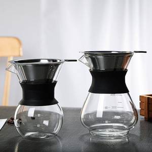 Glass Range <strong>Coffee</strong> Server Carafe Drip <strong>Coffee</strong> Pot 200ml 400ml <strong>Coffee</strong> Kettle Barista Percolator Clear Transparent Water Bottles - Product Image 4