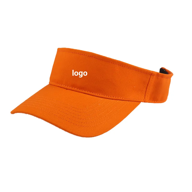 Custom Logo Design Visor Hat White Adults Embroidered High Quality Sunshade Summer Visor Caps Sunvisor Hats