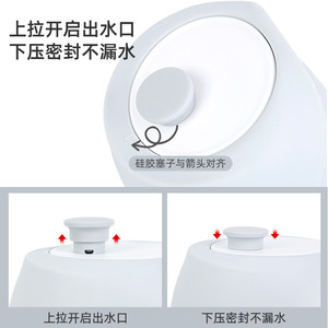 ขวดน้ำพกพาสำหรับสัตว์เลี้ยง 550 มล. ป้องกันการรั่วซึม พับเก็บได้ แก้วน้ำสำหรับพาสุนัขเดินเล่น ใช้กลางแจ้ง - Product Image 4