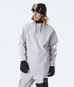 Sıcak satış!!! Düşük adedi Logo özel kayak Snowboard uzun boylu Hoodie özel kazak ceket kayak